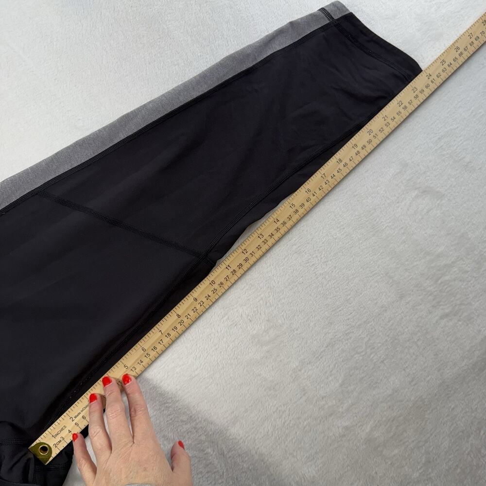Lululemon Athletica Sz 10 Retreat‎ 7/8 Pants Black Heathered Slate High Rise - Picture 11 of 13